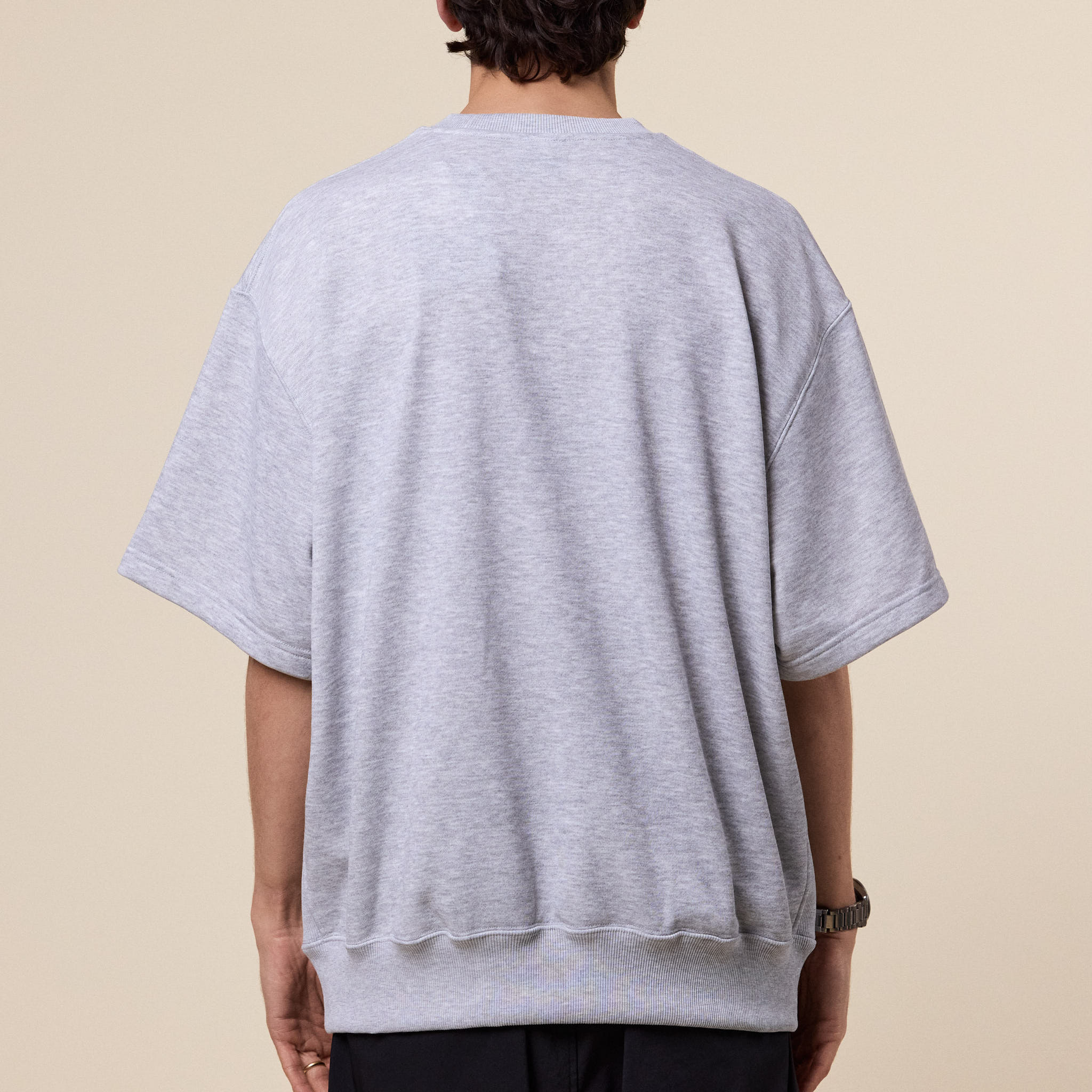DAIWA Pier 39 - Tech Sweat Crew Short Sleeve Sweatshirt - Grey