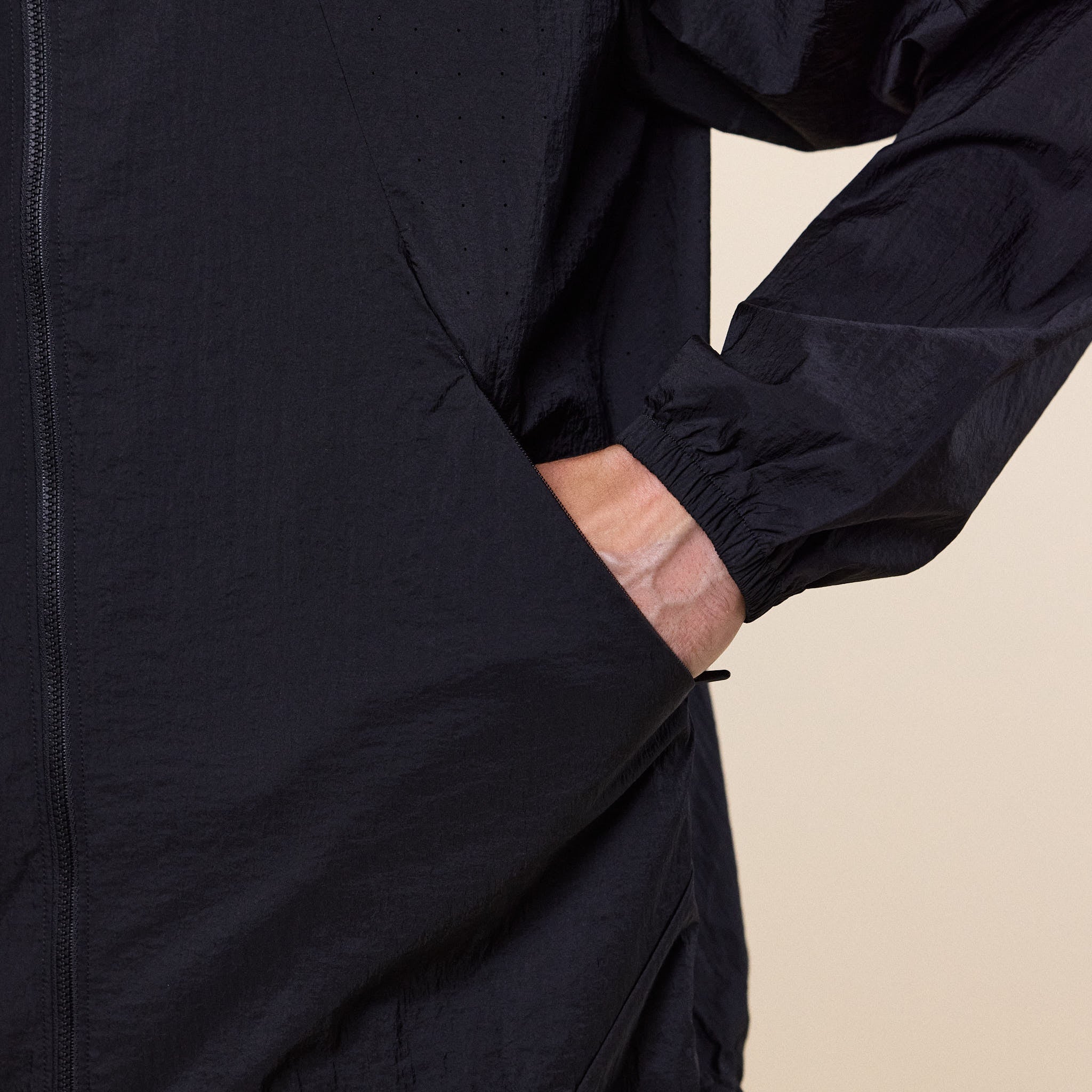 Goldwin - Sheer Nylon Wind Jacket - Black