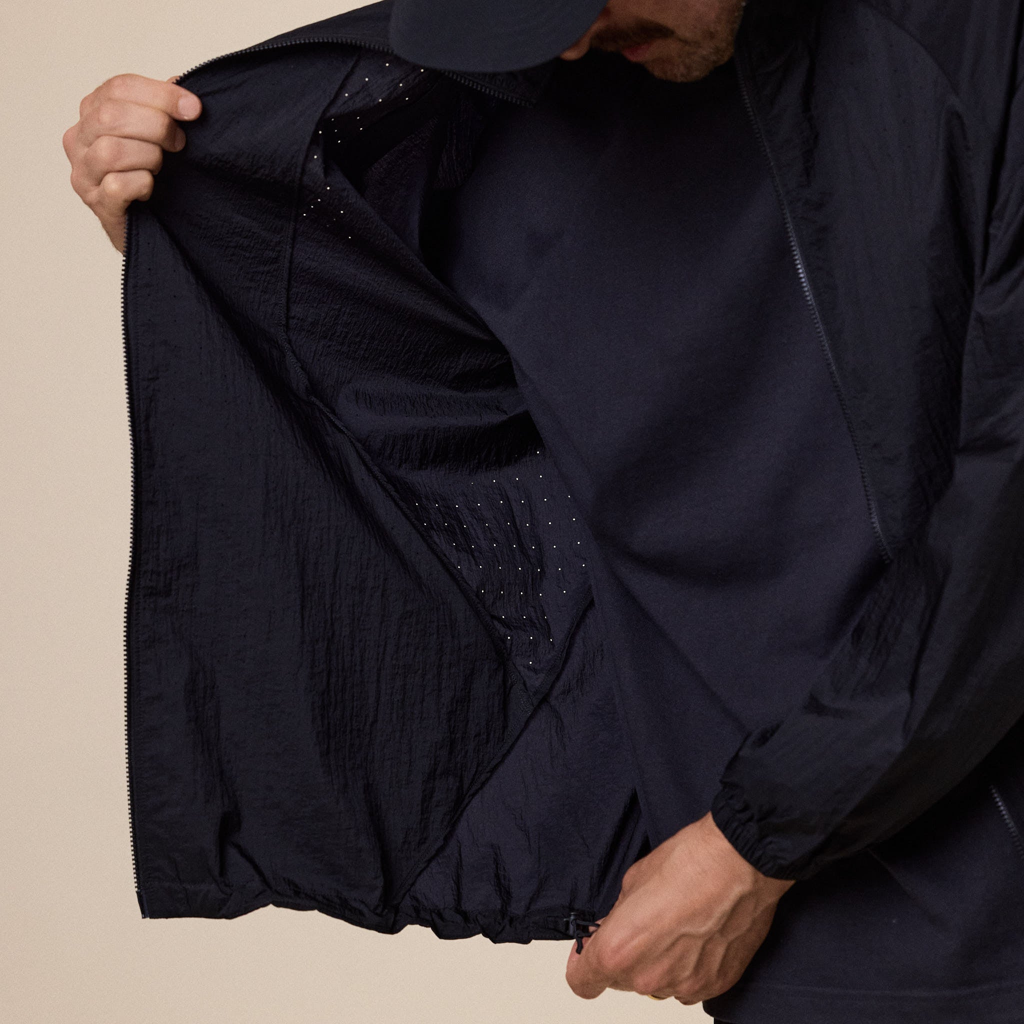 Goldwin - Sheer Nylon Wind Jacket - Black