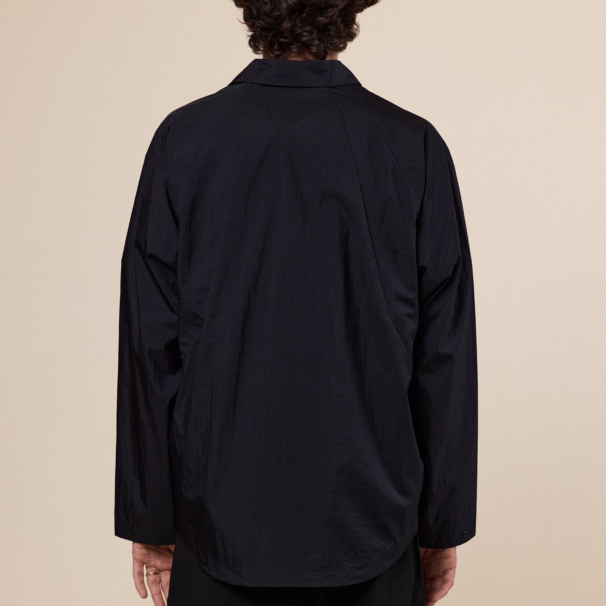 Goldwin - Sheer Nylon Wind Shirt - Black