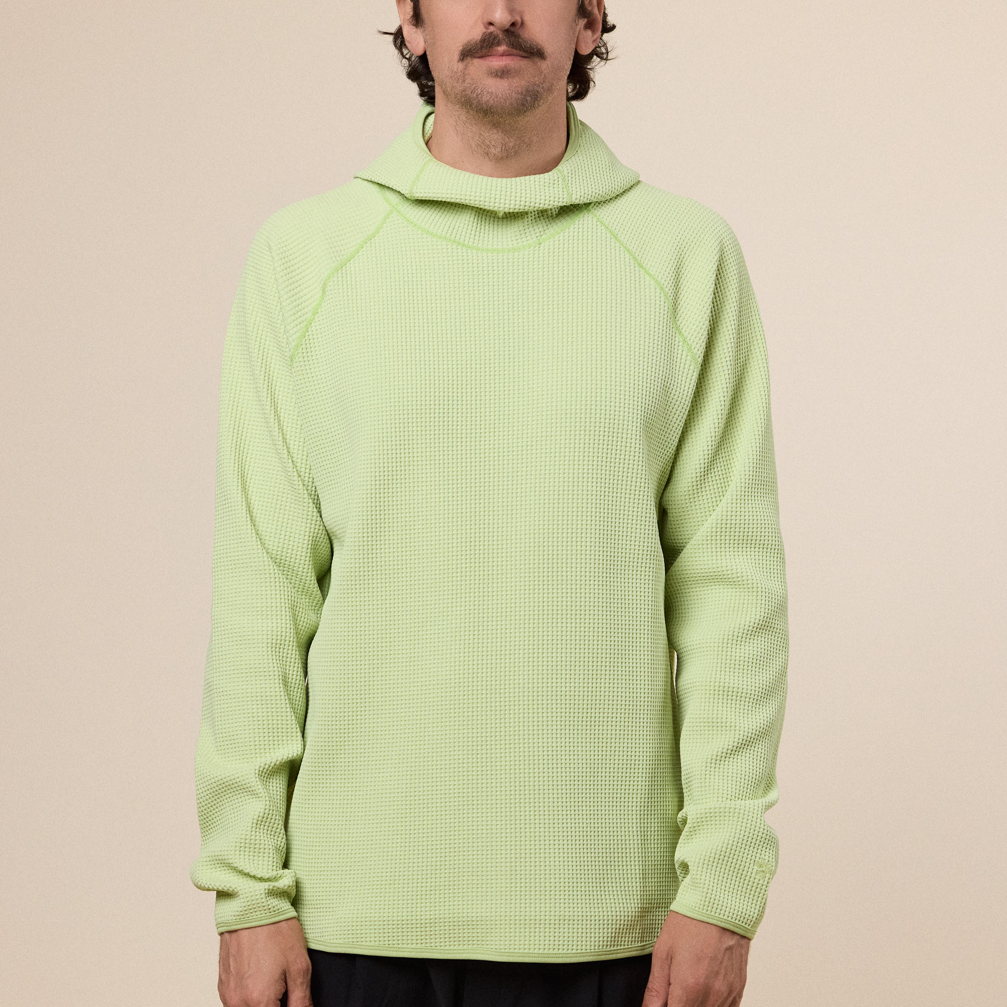 Goldwin - Waffle Long Sleeve Hoodie - Usuyanagi