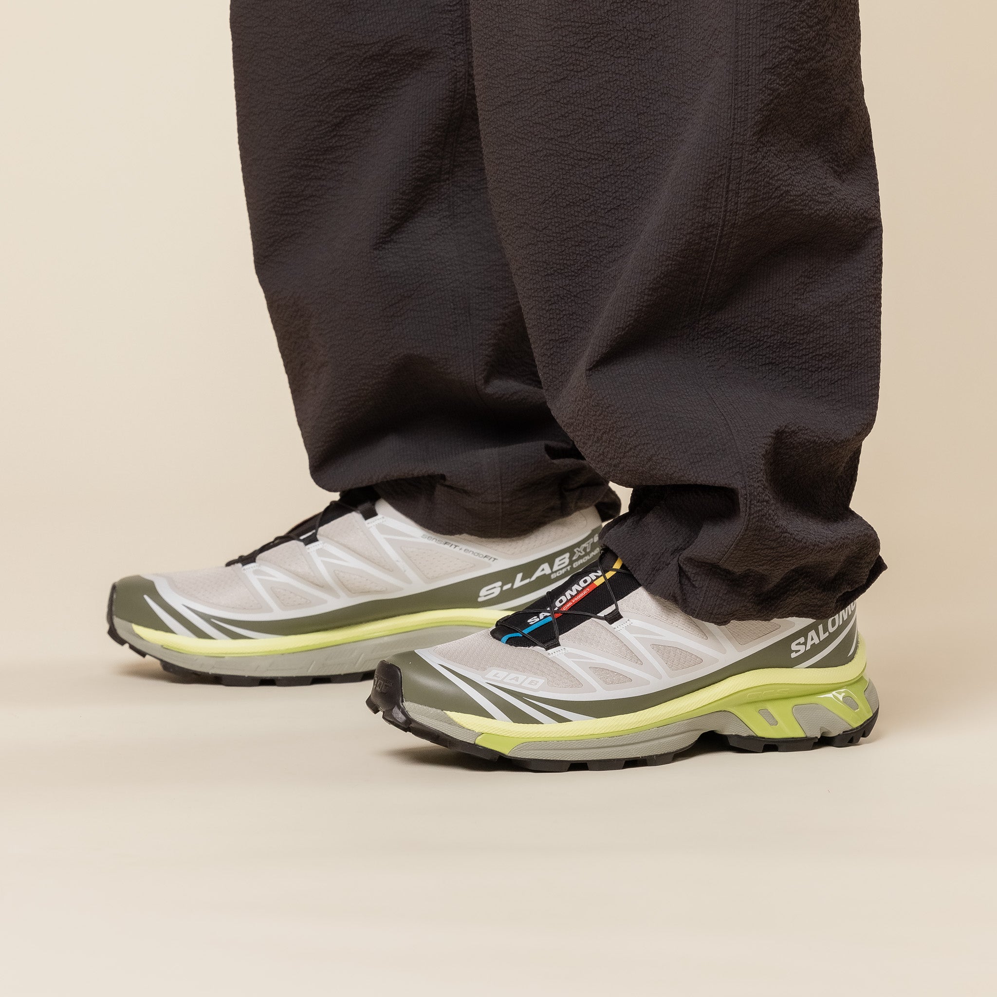 Salomon - XT-6 - Lunar Rock / Deep Lichen Green / Bright Chartreuse