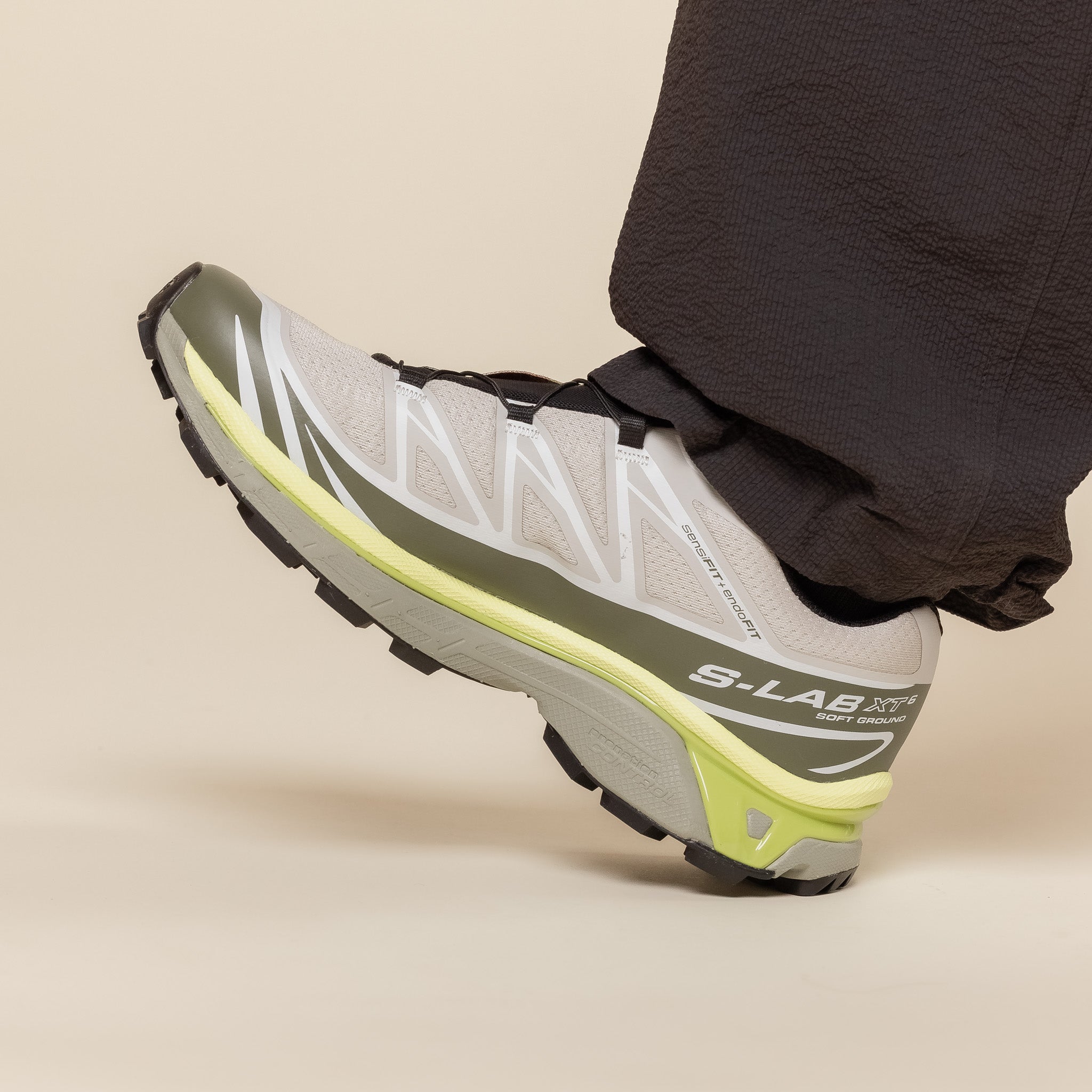 Salomon - XT-6 - Lunar Rock / Deep Lichen Green / Bright Chartreuse