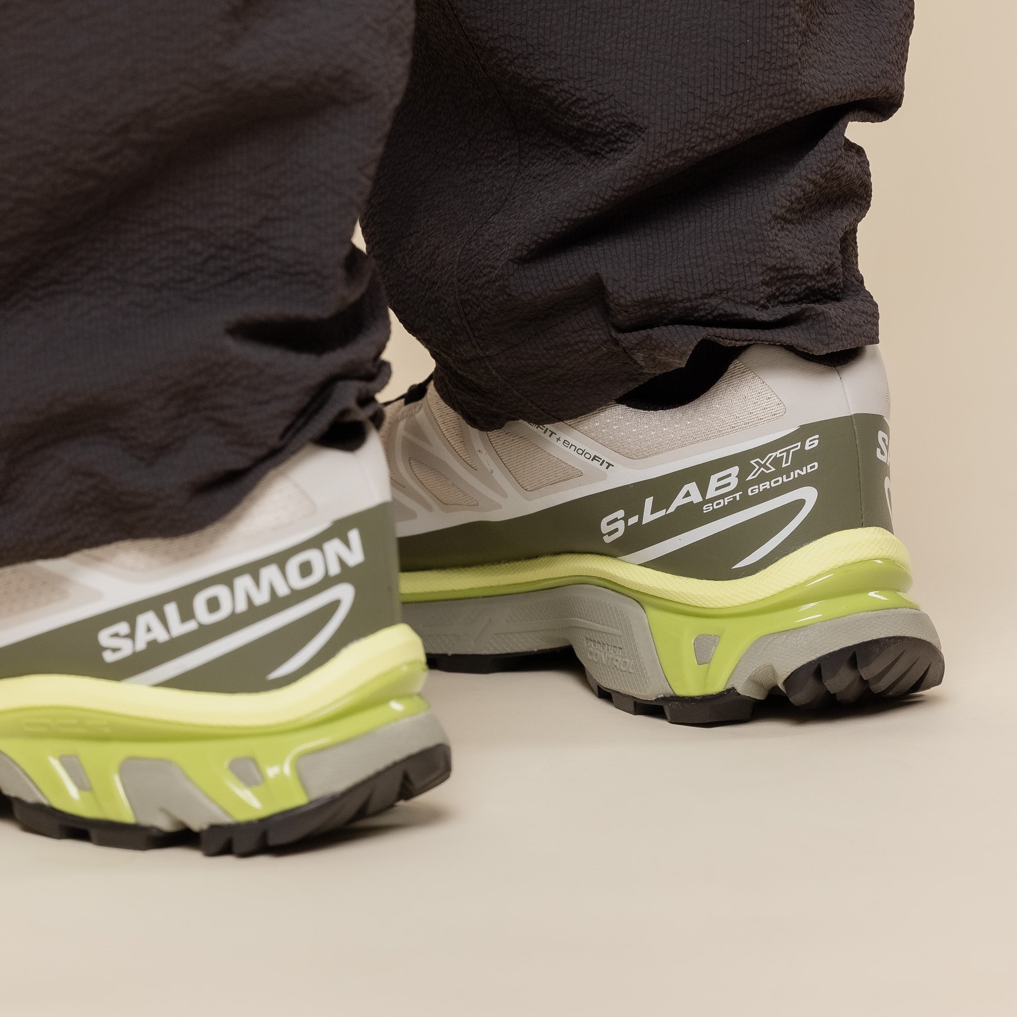 Salomon - XT-6 - Lunar Rock / Deep Lichen Green / Bright Chartreuse