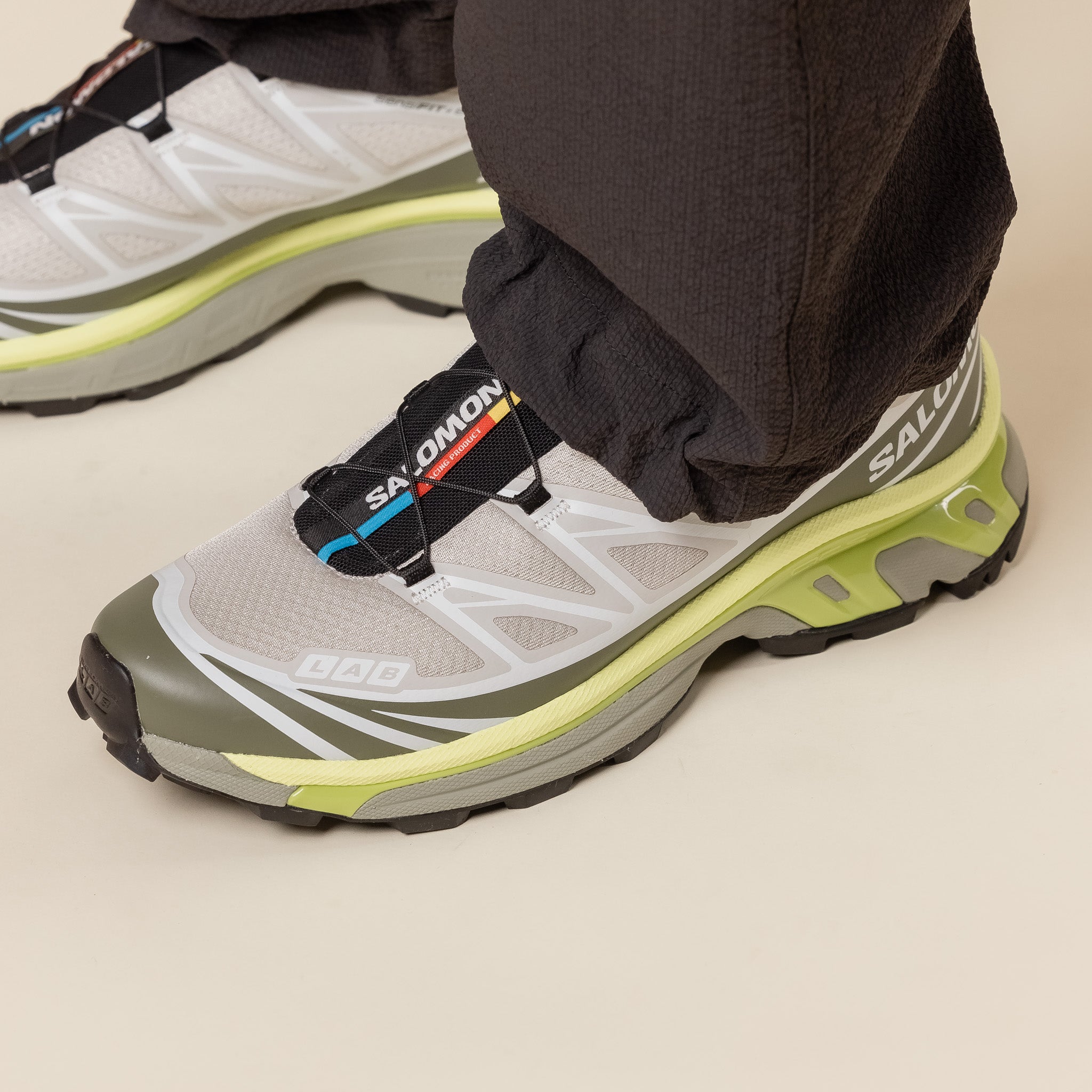 Salomon - XT-6 - Lunar Rock / Deep Lichen Green / Bright Chartreuse