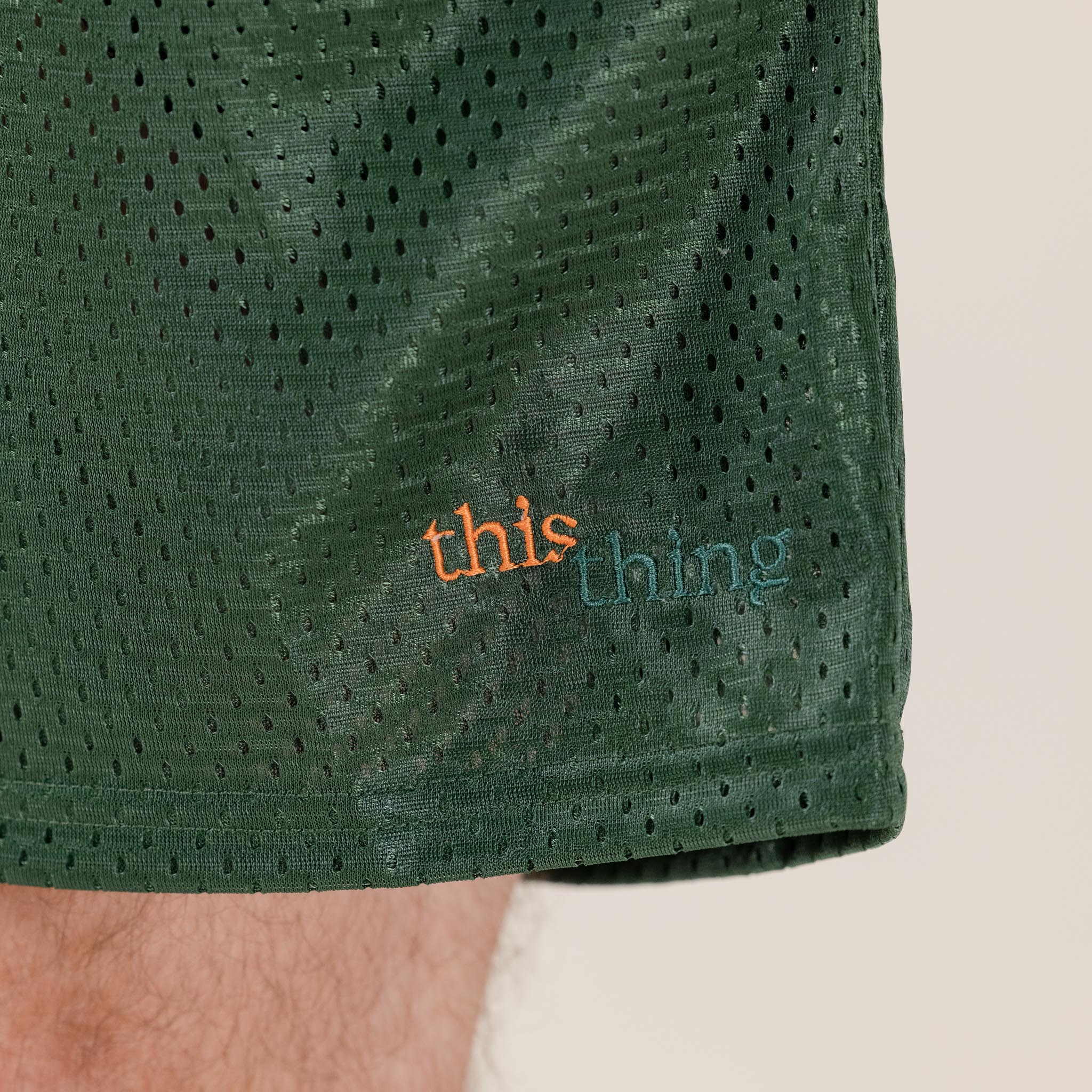 This Thing - Made in USA Mesh Shorts - Forest Green Basketball Mesh Shorts