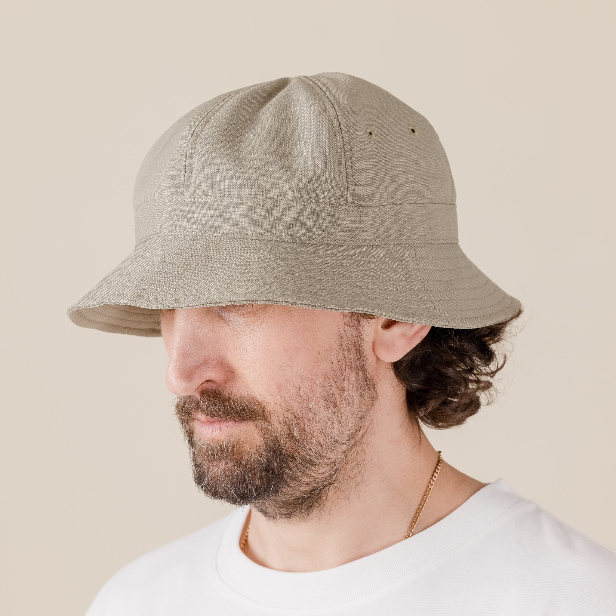 Found Feather - Safari Hat - Pale Green "rip stop kimono safari hat" "found feather hats" "found feather stockists" "found feather Japan"